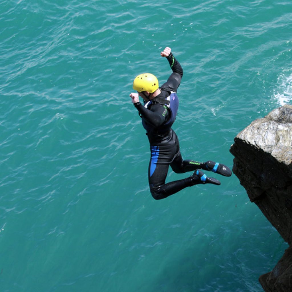 You cant beat Coasteering with Newquay Water Sports Centre, based in Newquay Harbour, Cornwall